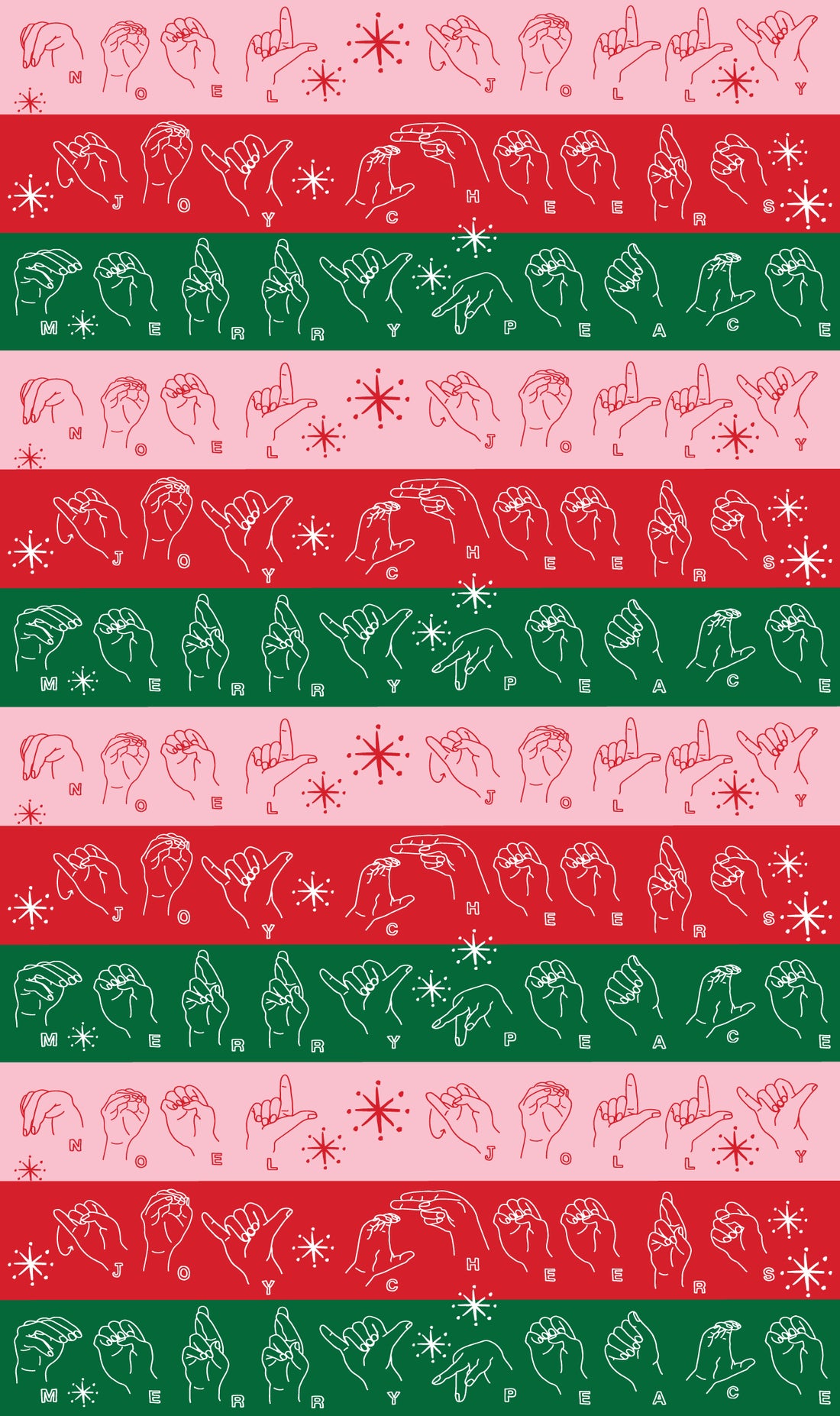 Signs of the Seasons (double-sided) Sign Language ASL – GiftyWrap